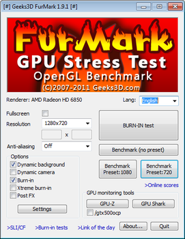 FurMark для Windows 8